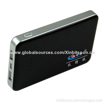 Power bank with 5600mAh capacity and private model design, 2 USB ports